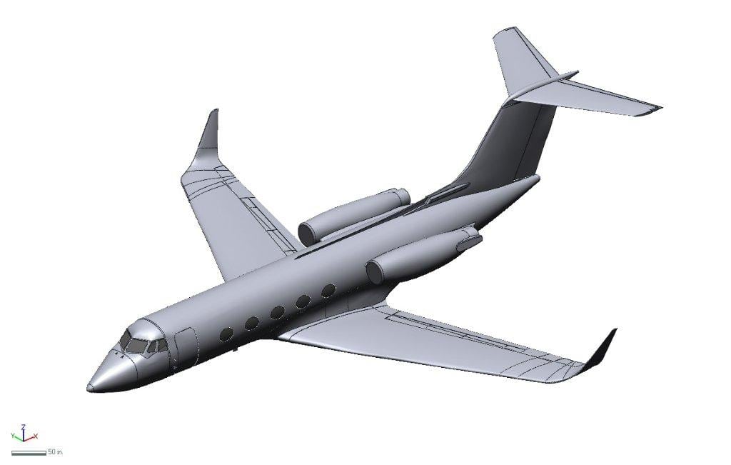 3D Scanning of Gulfstream by EMS